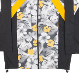 TOLERANCE Womens Track Jacket Black Floral UK 14