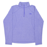 THE NORTH FACE Womens Fleece Purple 1/4 Zip S