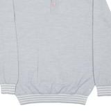 PIERRE CARDIN Mens Jumper Blue Collared Tight Knit Wool S