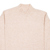 FAT FACE Womens Jumper Pink Tight Knit Wool UK 6