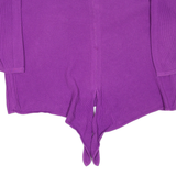 WHITE STUFF Womens Jumper Purple Tight Knit 3/4 Sleeve UK 12