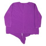 WHITE STUFF Womens Jumper Purple Tight Knit 3/4 Sleeve UK 12