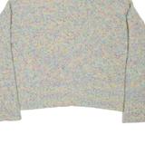 BENETTON Womens Jumper Green Roll Neck Chunky Knit XL