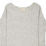 HOLLISTER Womens Jumper Grey Chunky Knit S