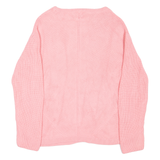 TALBOTS Womens Jumper Pink Tight Knit S