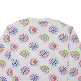 DESIGUAL Womens Patterned Jumper Grey Floral L