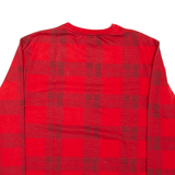 CALVIN KLEIN Sleepwear Mens Patterned Jumper Red Check L