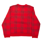 CALVIN KLEIN Sleepwear Mens Patterned Jumper Red Check L