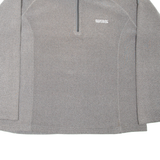 REGATTA Womens Fleece Grey 1/4 Zip UK 16