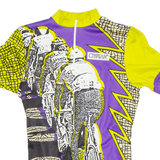 Cycling Mens Jersey Purple 1/4 Zip S