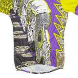 Cycling Mens Jersey Purple 1/4 Zip S