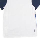 BENCH Mens Polo Shirt Blue Colourblock L