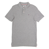 HILFIGER DENIM Mens Polo Shirt Grey XS