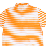 POLO RALPH LAUREN Mens Polo Shirt Orange Striped L