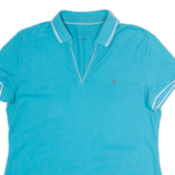 TOMMY HILFIGER Womens Polo Shirt Blue L