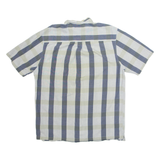 TIMBERLAND Mens Shirt Grey Check Short Sleeve M