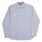 TED BAKER Mens Shirt Blue Pinstripe Long Sleeve L