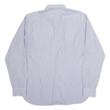 TED BAKER Mens Shirt Blue Pinstripe Long Sleeve L