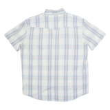 WRANGLER Mens Shirt Blue Check Short Sleeve L
