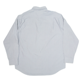 DKNY Mens Shirt Grey Pinstripe Long Sleeve XL