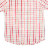 LEVI'S Mens Shirt Red Check Short Sleeve S