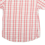 LEVI'S Mens Shirt Red Check Short Sleeve S