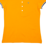 LACOSTE Womens Polo Shirt Orange M