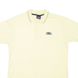 UMBRO Mens Polo Shirt Yellow M