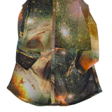 EVIL TWIN Galaxy Design Womens Shirt Dress Black Sleeveless Knee Length M