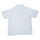 DELU Mens Plain Shirt Blue L