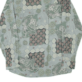 COLDOR Mens Shirt Green Paisley Long Sleeve XL