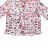 AZ MODELL Mens Shirt Red Crazy Pattern XL