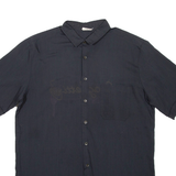 Spaghetti Factory Mens Plain Shirt Black L