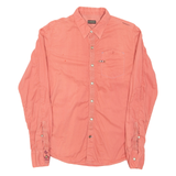 NAPAPIJRI Mens Plain Shirt Orange Long Sleeve S