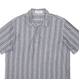 ANTONY Mens Shirt Grey Striped L