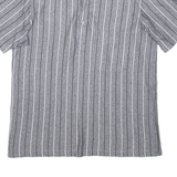ANTONY Mens Shirt Grey Striped L