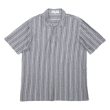 ANTONY Mens Shirt Grey Striped L