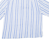 UCCELLI Womens Shirt Blue Striped S