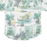 THE LOST CITY Mens Shirt Blue Crazy Pattern M