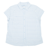 COLUMBIA Womens Shirt Blue Nylon Check XL