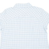 COLUMBIA Womens Shirt Blue Nylon Check XL