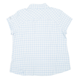 COLUMBIA Womens Shirt Blue Nylon Check XL