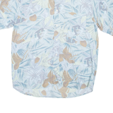 THE GREAT MANHATTAN CLUB Mens Shirt Blue Viscose Crazy Pattern S