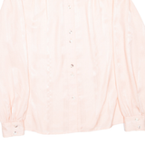 Womens Plain Shirt Pink Long Sleeve L