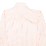 Womens Plain Shirt Pink Long Sleeve L