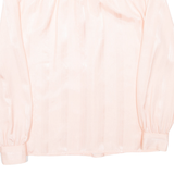 Womens Plain Shirt Pink Long Sleeve L