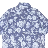 OVIESSE Mens Shirt Blue Floral XL
