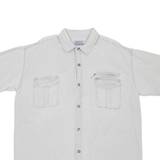 DETOX Mens Plain Shirt Grey 3XL