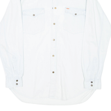 TEDDY'S Mens Denim Shirt Blue Long Sleeve M