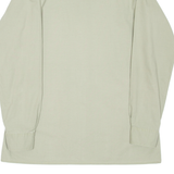 Mens Plain Shirt Green Long Sleeve L